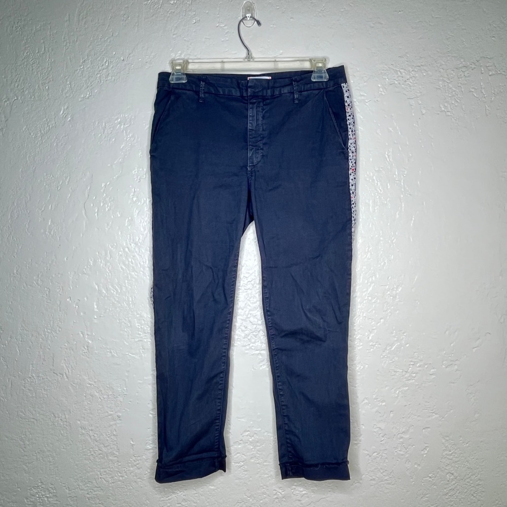 Sundry Womens Star Side Stripe Chino Pants Gray Size 29 W21-K5-J50 Made in USA